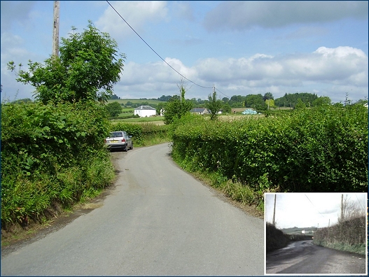The roadway outside the Preston family home in the second Survivors episode 'Genesis'