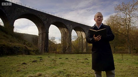 Ian Hislop reads from Ruskin's famous lament, in the heart of Monsal Dale