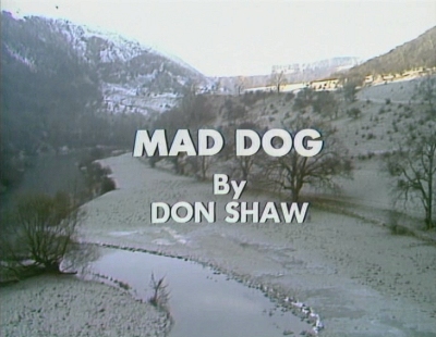The on-screen title frame for Mad Dog