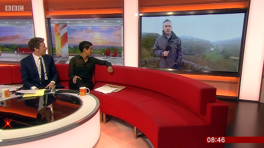 Introducing the report on the national parks on BBC Breakfast on 11 January 2019