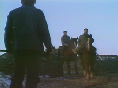 The riders return to the farm, looking for Charles