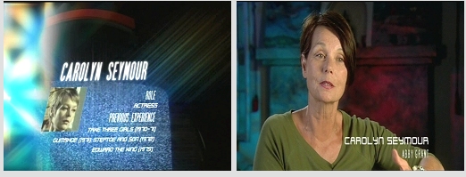 Carolyn Seymour in the 'Cult of... Survivors' documentary shown on BBC4 in December 2006