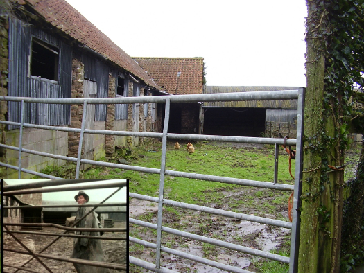 The farmyard that Tom explores in the first series Survivors' episode Gone Away