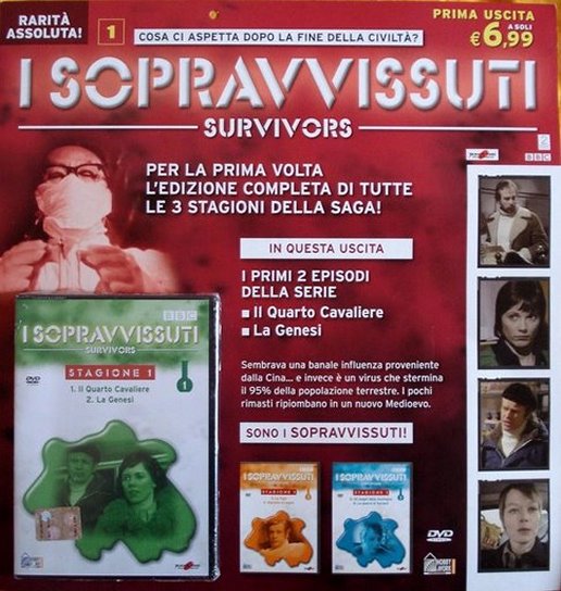 Front cover of the first Survivors Italian part-work released by Hobby & Work