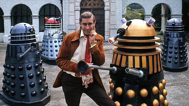 Terry Nation with his most famous creation - The Daleks